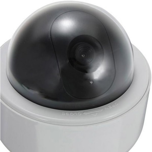 1 X Fake Dummy Security CCTV-kamera Vattentät IR LED blinkande ljus Flashi