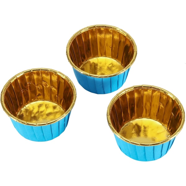 50 stk 68x40 mm Cupcake bageforme Mini folie pander Muffin liners Håndlavede