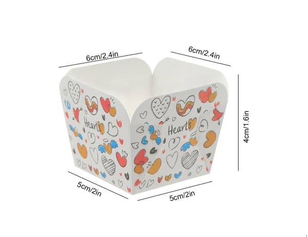 Muffinforme Cupcakeforme Papir - 100 stk. Muffinforme, Tulipan Cupcakeforme