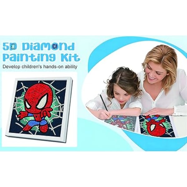 Täydellinen timanttimaalaus kehyksellä - Sarjakuvatimanttimaalaus lapsille ja aikuisille, Anime Full Diamond Painting Kit, Arts & Craft Diamond Painting seinäkoristeluun