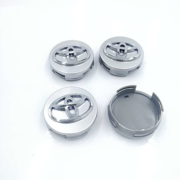 Toyota 62mm cover for logo badge Black，4 pcs