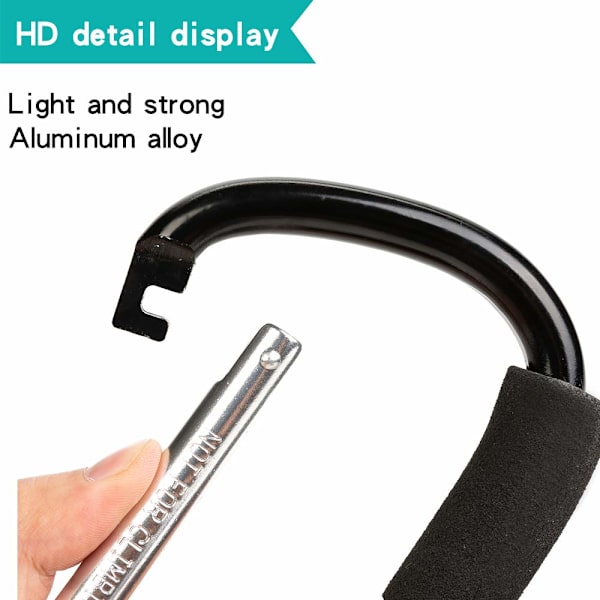 Barnvagnskrokar, 2-pack Praktisk arrangör Bra krokuppsättning för kläder, Pu