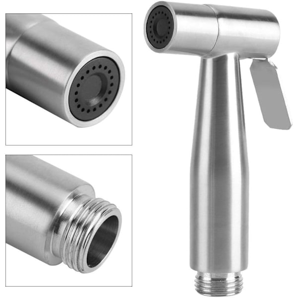 Toilet Bidet Spray, Bærbar Rustfrit Stål Badeværelse Bidet Toilet Sprayer