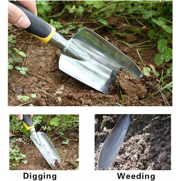 Hagespade i karbonstål, plantespade, minispade