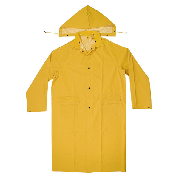 Regnfrakke R1052X .35 MM PVC Trenchcoat, Regnfrakke til kvinder og mænd, 2XLarge,