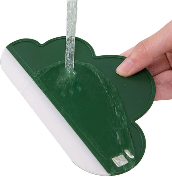Liten squeegee - Cloud Mirror Multifunksjonell dusjsqueegee - Multifunksjonell squeegee for kjøkkenbenk, 2 stk