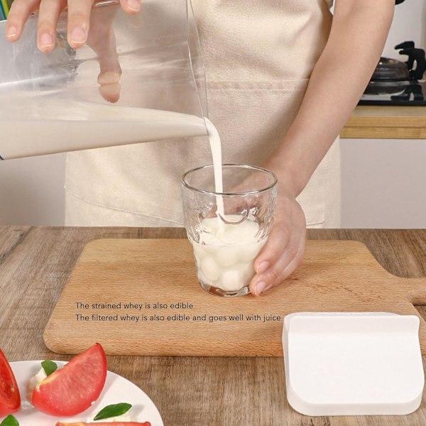 1L Yoghurt Sil - Vannseparator - For å lage tykk gresk yoghurt og cordial