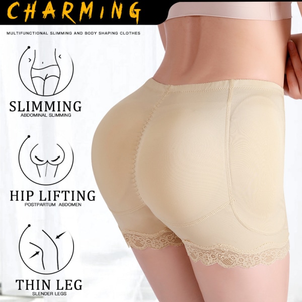 Rumpeforstørrende truse med magekontroll, løftende undertøy for rumpe, body shaper