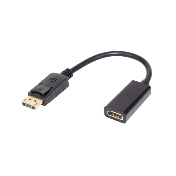 2 stk. dp til hdmi adapterkabel 1080p 26mm, DisplayPort-kilde til