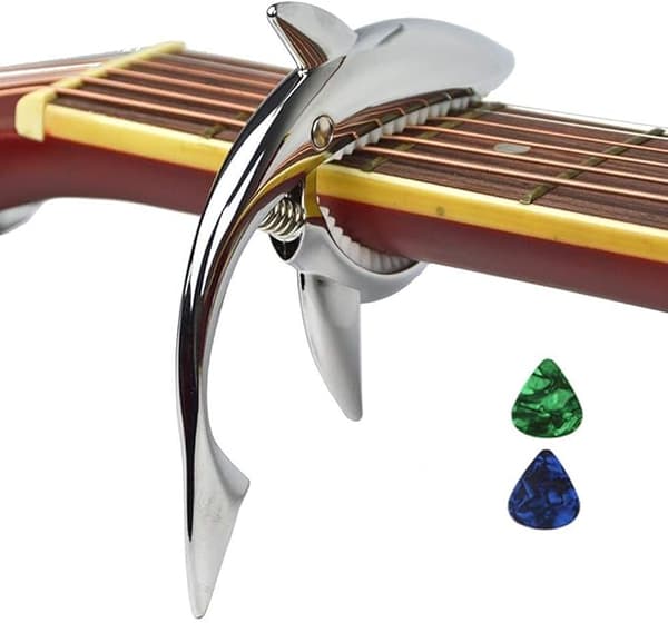 Zink Alloy Gitarr Capo Haj Capo för Akustisk och Elektrisk Gitarr med Goo