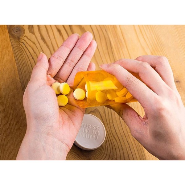 Plast medisin pilleflasker (20-pakning)
