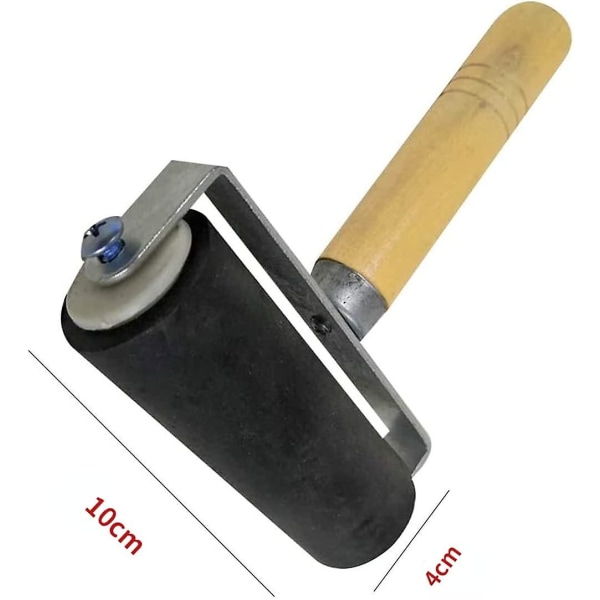 Färgträblockstryck Deluxe Hårdgummi Brayer Roller Heavy Duty Stålram