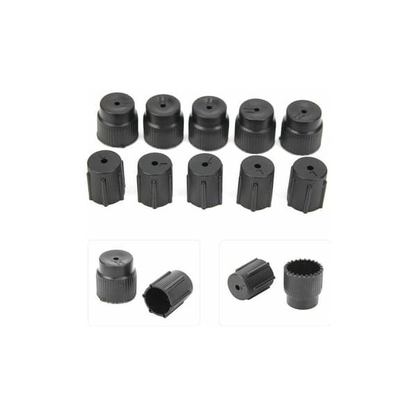 10 stk. A/C ventilkjernehette Universal Air Conditioning Service Plug A/C reparasjon