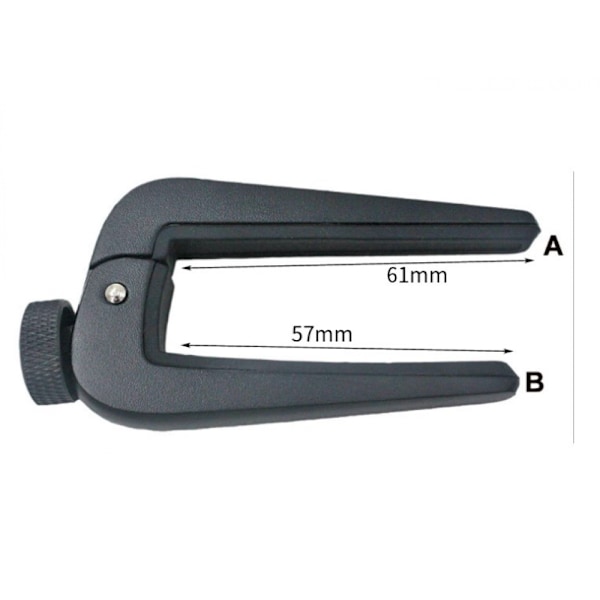 Metalfjeder Capo til Ukulele og Akustisk Guitar med Tonejustering Antik Messing Finish