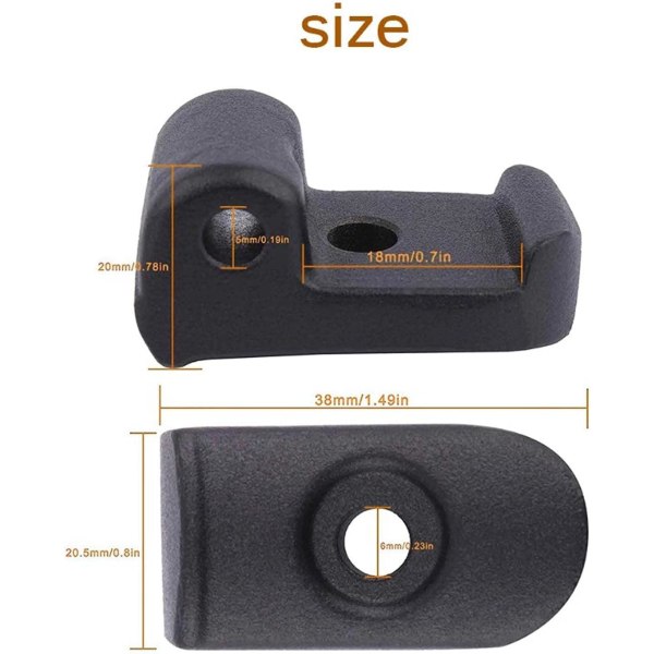 Sammenleggbar kroklukkespade med jernboltespenne kompatibel med xiaomi m