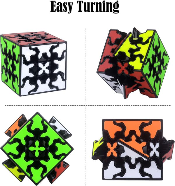Gear Cube, Speed Cube med 360 graders roterende 3D gear struktur, til hjerne