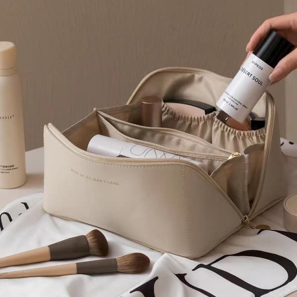 Make-up taske / Nødvendig - Taske til Make-up - Makeup Taske Beige