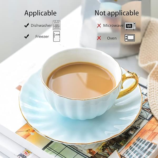Lilla kop og underkop sæt, kaffekopper, græskar kopper, tesæt, kop