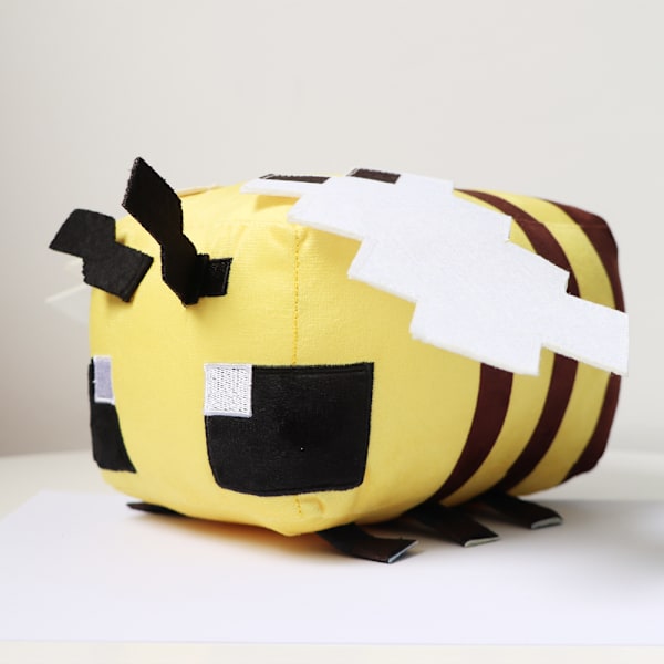 Minecraft Bee spil periferi plyslegetøj gul bi bamse børns bamse