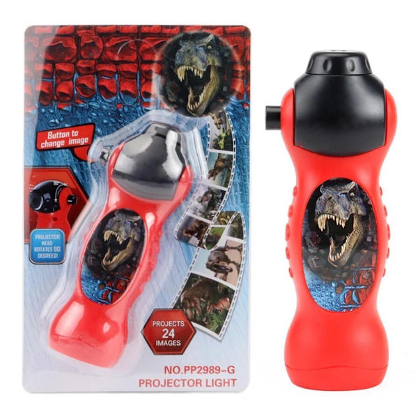 Pedagogiska roliga leksaker Projektor ficklampa Ljusleksaker Projektion leksak dinosaurie väggfackla Dinosaurie ficklampa och projektorleksak för barn