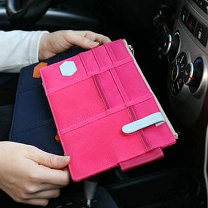 2 stk. bilopbevaringspose, bilvisirarrangør, auto interiør bil solvisir