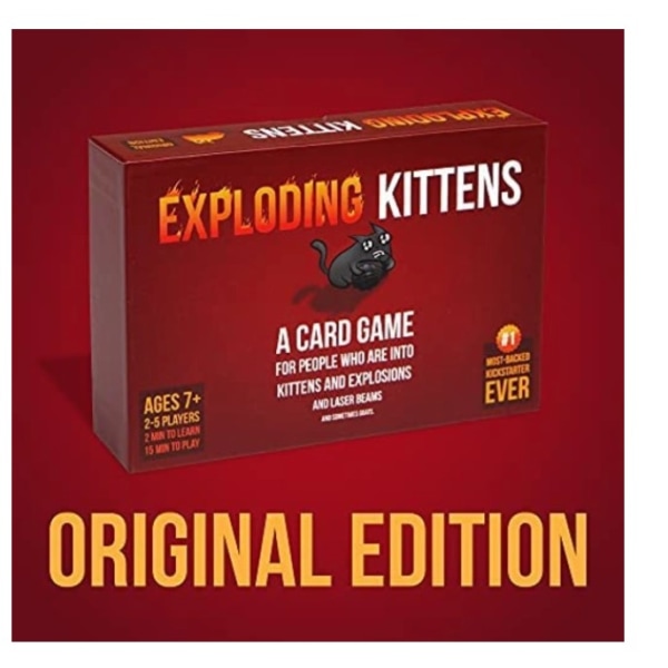 Exploding Kittens - Korttipeli | Perheille sopiva juhlapeli | Russ