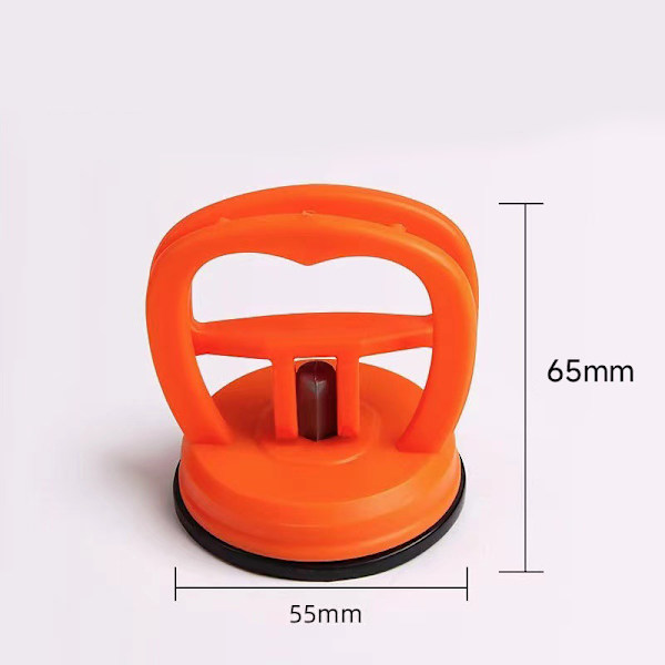 Sugkoppsset med 2 stycken, för karossarbete, kakel, fönster, mini-sugkoppar för mobilreparation, orange