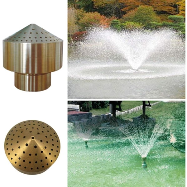 Messinkinen vesisuihkulähde Sprinkle Spray Head Sprinkle yhteensopiva puutarhalammen huvipuiston museon kirjaston kanssa (1/2)