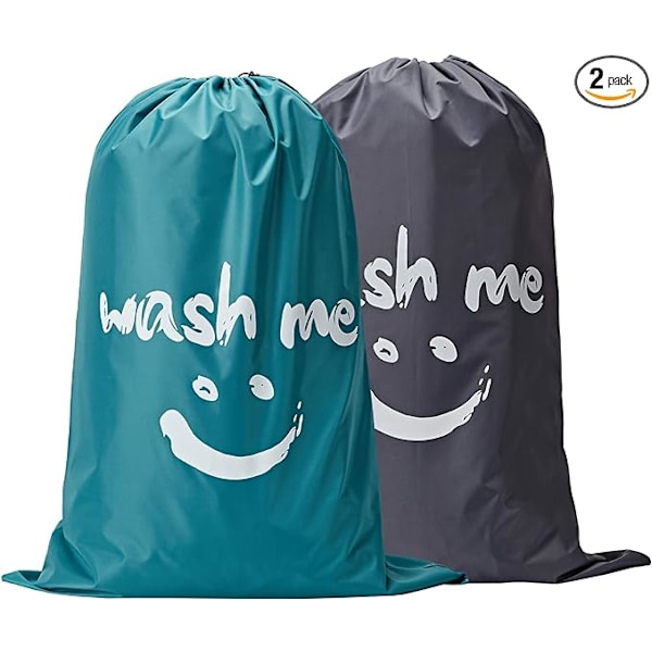 Vask mig Vasketøjspose 2 pakker, 60*90cm Rips & Tears Resistant Beskidt
