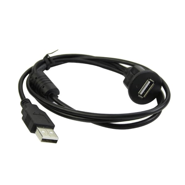 Universal bil USB-forlengelseskabel forlengelseskabel dashbord flush mount for bil R