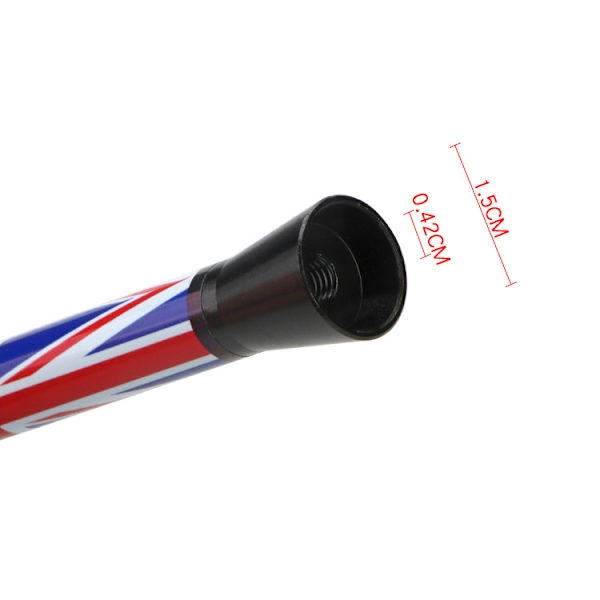 Xuniu Kort UK Union Jack Flaggantenne for Mini Cooper S Countryman R55 R56