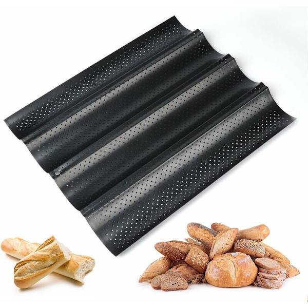 Perforert brødform 4 pinner Non-stick vendbar form for bakverk kjeks - MODOU