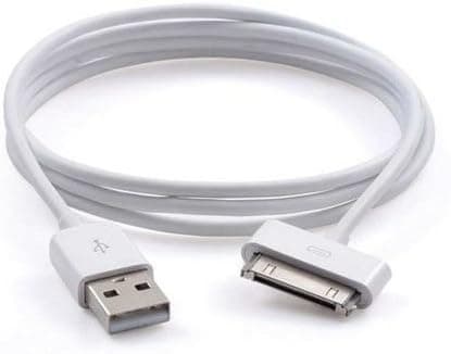 USB-laddningskabel kompatibel iPhone 4 4S 3G 3G 1m Vit