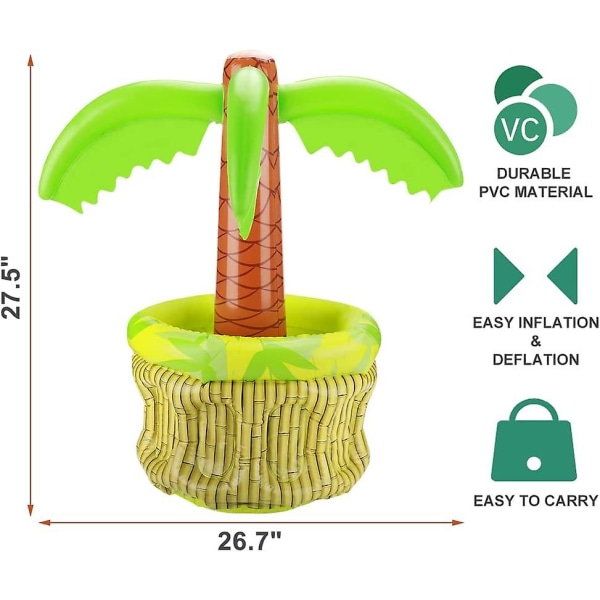 Pool Floating Drink Bar,pvc Spa Bar Inflatable Tub Side Tray Coconut Palm I