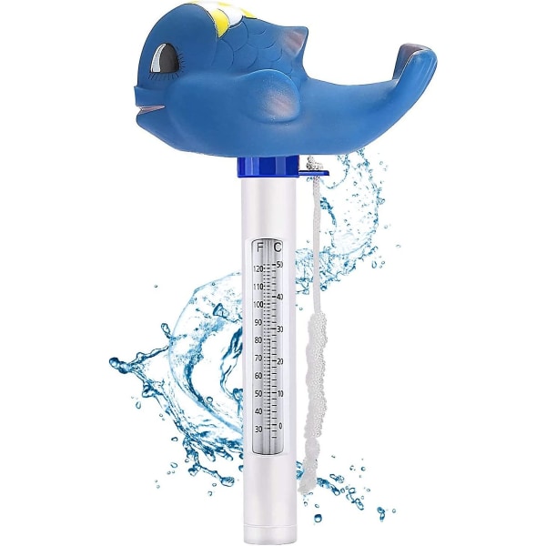 Simtermometer för simbassäng, simtermometer med rep, flytande 11
