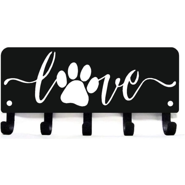 Metal Peddler Puppy Love Nøglering Hanger & Hundeline Væg Organizer -Sm