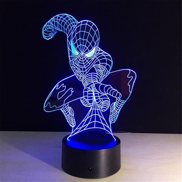 3D nattlys Vitenskap Ny Illusjon LED Lys Smart Touch Dimmer Lys 7