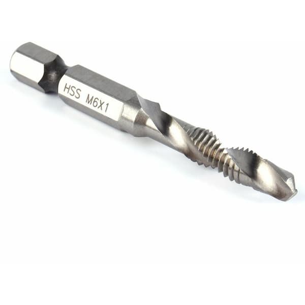 M5 Drill Bit 1/4\" Hex Shank HSS Drill Bit Set/Tap Bit Set, Gjenge Skruetapp