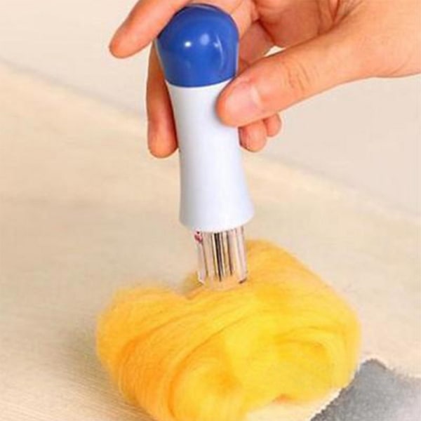 Nålefilting, Filtenålverktøy med 7 nåler, Nålefilting Sting Punch Tool - Ullfilt Nåleverktøy - Filting Startsett for DIY Patchwork & Håndverk