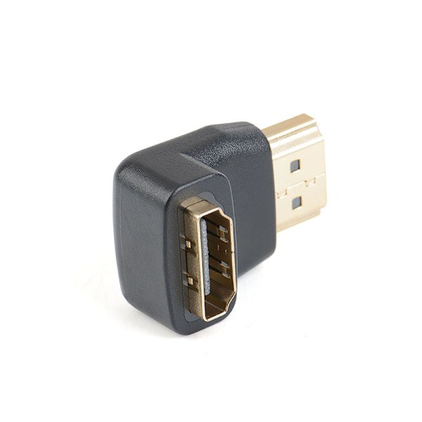 1 sarja 5 HDMI-sovitinta 90 asteen oikean kulman uros-naaraskytkennät 4K 3D HDMI-liittimet