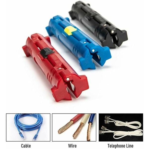 Multi-function wire stripper wire cable pin cutter rotary coax wire cutter