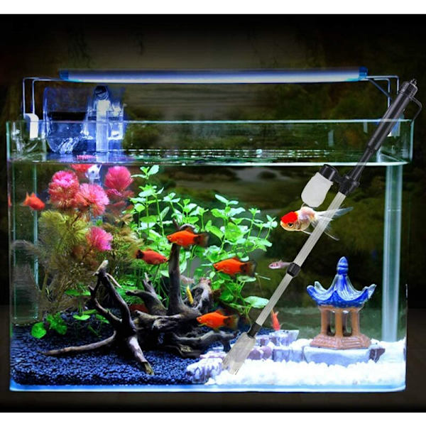 Elektrisk dammsugare akvarium grus renare dammsugare sifon grav