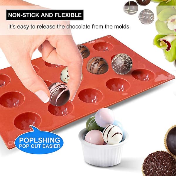 Silikonform for sjokolade, kjeks, mousse, dessert, kjeks, pinnebrød