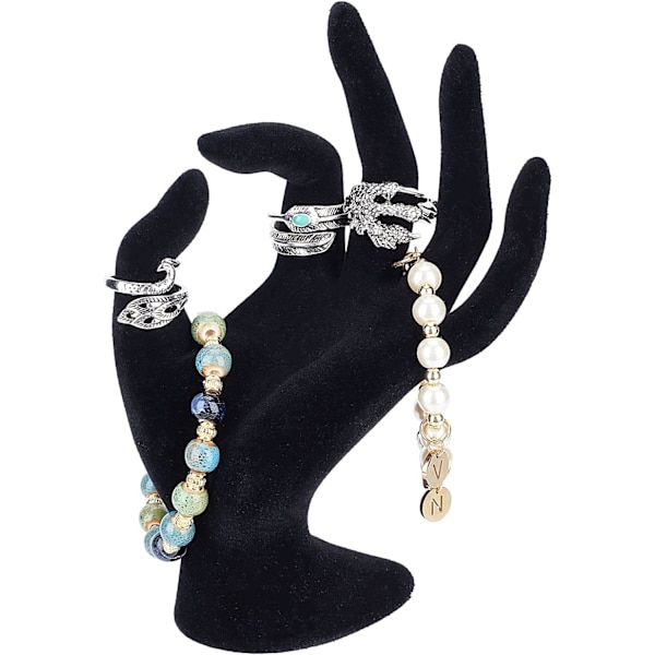 Hand Smyckes Display Stativ, OK Form Hand Ring Hållare Mannequin Hand Display Smyckes Display Stativ för Ring Armband Smycken Display Retail Hem Organisation