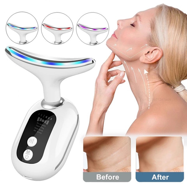 Hals Rynke Apparat Anti Rynker Ansigts- Og Hals Massager Multi Funktionel