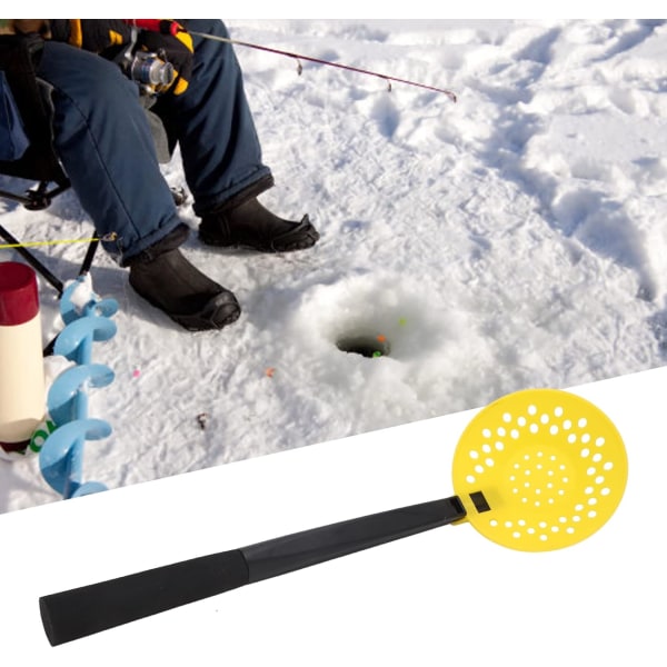Ice Fishing Scoop Skimmer, Portabel Ice Fishing Scooper med EVA Antislip H