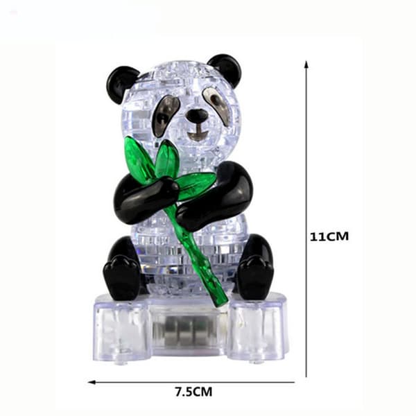 Kristalli Puzzle 3D Panda 58 palaa