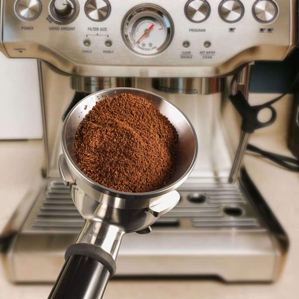54mm espressodoserings tragt, rustfrit ståldoseringsring til kaffe, kompatibel