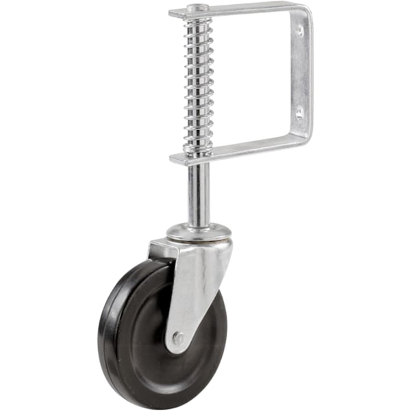 1 stk 4\" port hjul med fjær og sving, Heavy Duty, 70 kg lastekapasitet