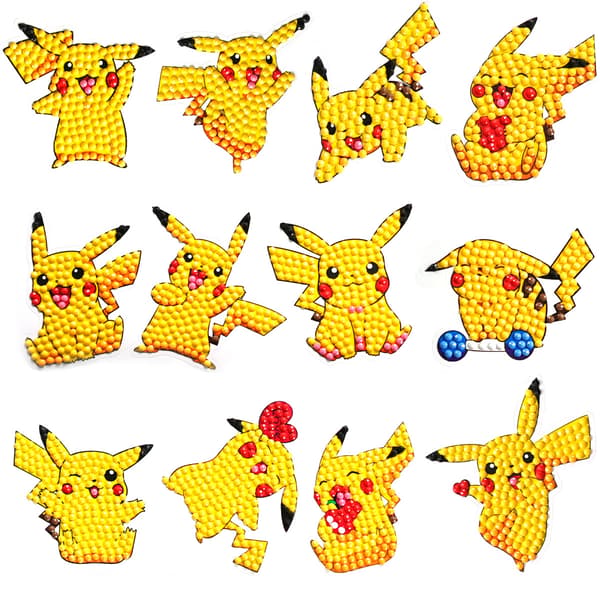 Timanttimaalattu Pikachu, 12-pakkaus